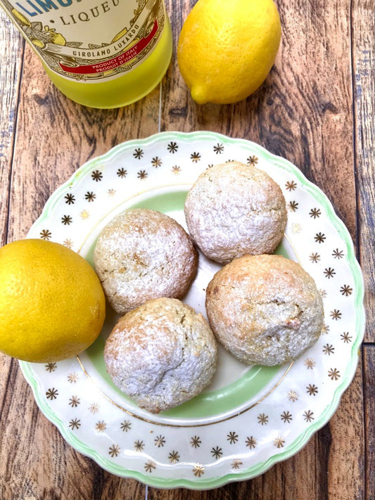 Biscotto alle Mandorle al Limoncello - Limoncello infused almond biscuit (GF) (Vegan option available)